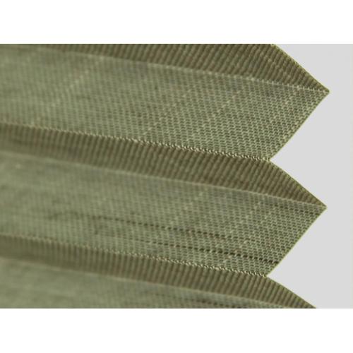 Blackout Pleated Blinds 100% Polyester Fabric Folding Windows Cordless Pleated Blind Manufactory