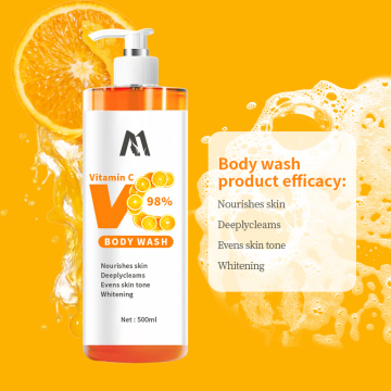 MIDUO Factory OEM Wholesale 500ML Vitamin C Body Wash for Whitening
