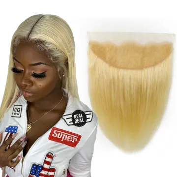 Christmas Sale Top Quality Preplucked 613 Blonde Transparent Swiss Lace Closure/ Frontal / HD Thin Lace For Wholesale