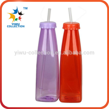 plastic cup acylic tumbler reusable mug with straw