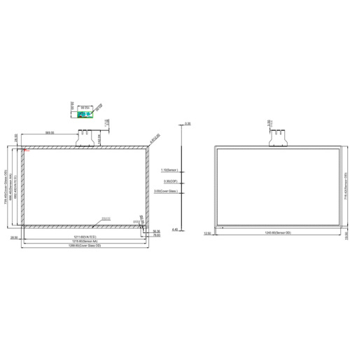 55 Inch Waterproof Capacitive Touch Screen