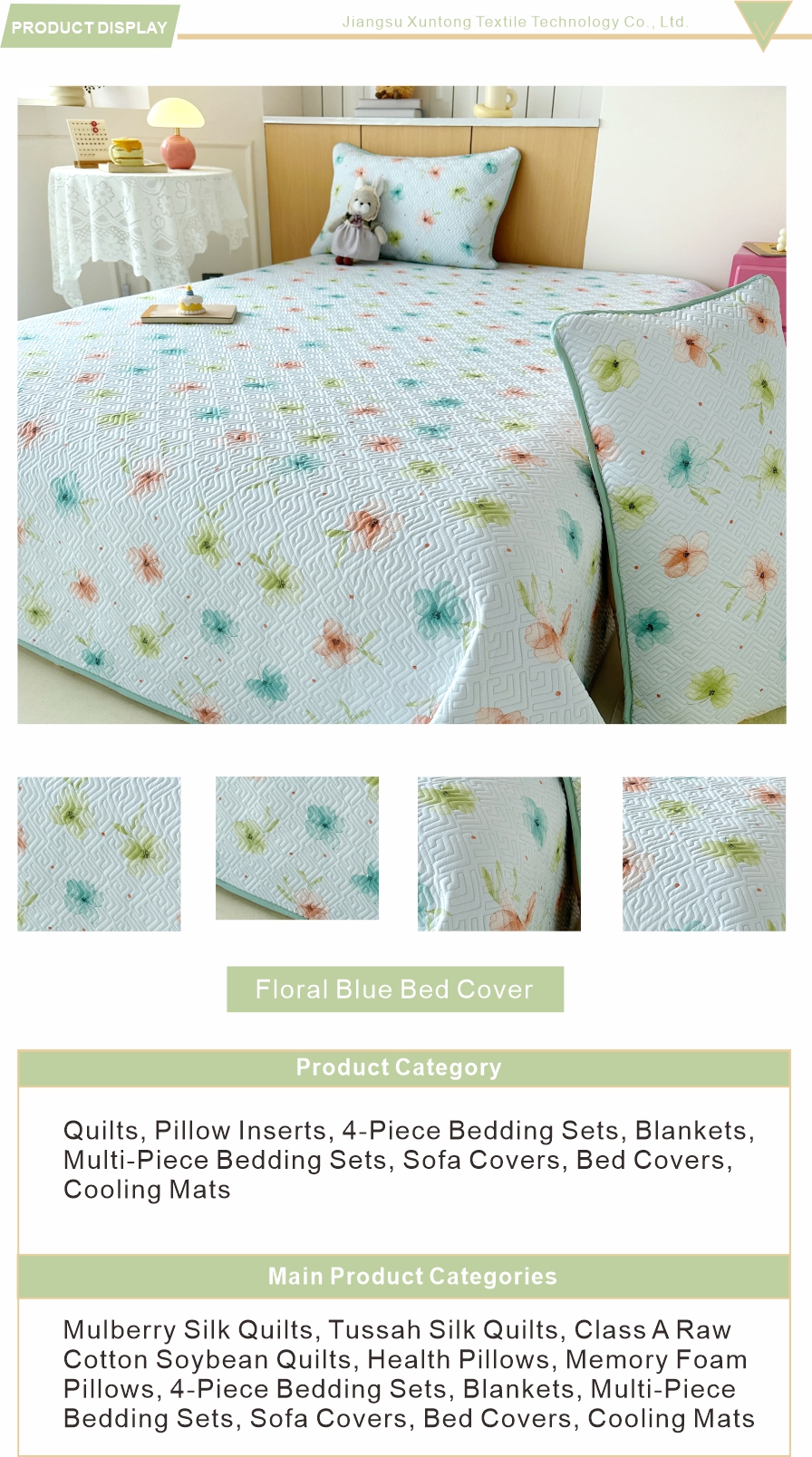 Premium Washed Cotton Bed Cover