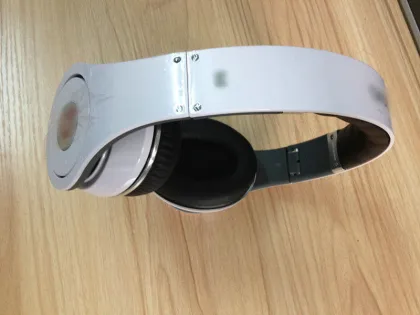 White Color Studio Headphones With Bass Sound,  3.5mm Stereo Wireless Tv Headphones