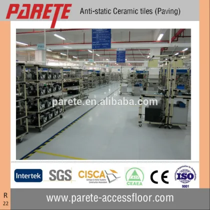 Anti static ceramic floor