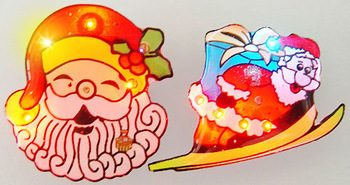 Christmas Flashing Magnetic Badge