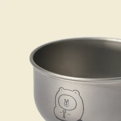 MOBI GARDEN & LINE FRIENDS Titanium Camping Coffee Cup