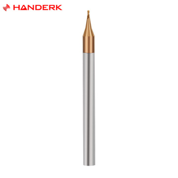 Professional Handerk Tungsten Carbide Micro Milling Cutter Set: 2/4 Flute Ball Nose End Mill for CNC Machine Tools in China