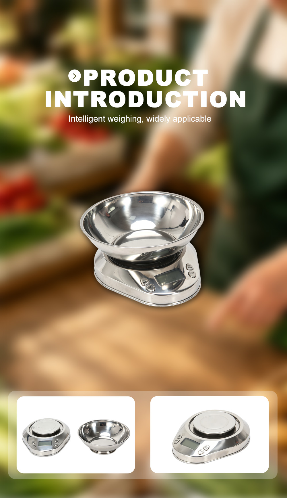 YHD‑K001 Stainless Steel Kitchen Scale X