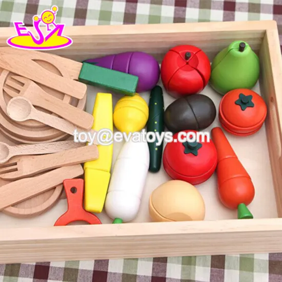 Wooden cutting food toy W10B147