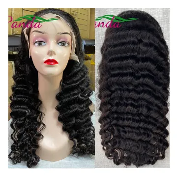28 30 inches wigs factory price vendors unprocessed deep wave virgin 12a grade remy human hair brazilian wig