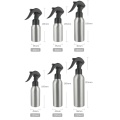 30 ml de 50 ml de botella de spray negro mate de aluminio