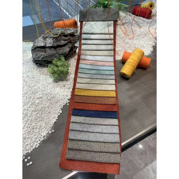 Tejido de tapicería con textura de lino para sofás y muebles