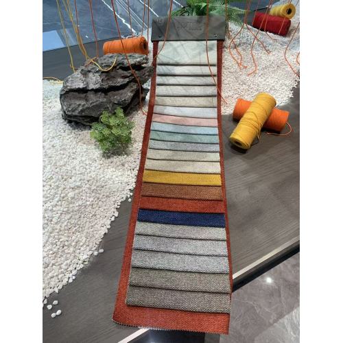 Tejido de tapicería con textura de lino para sofás y muebles