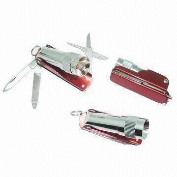 Fancy Keychains, Made of Stainless Steel 420 Material, Strong LED Light