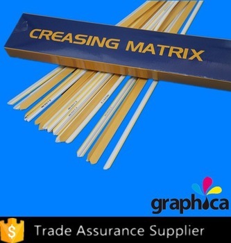 0.7 * 1.7Pressboard Creasing Matrix 13mm wide for long die cutting jobs