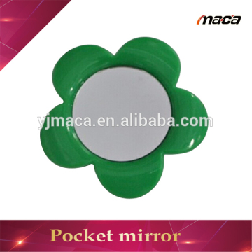 MR2008 factory outlets plastic flower shape pocket mirror