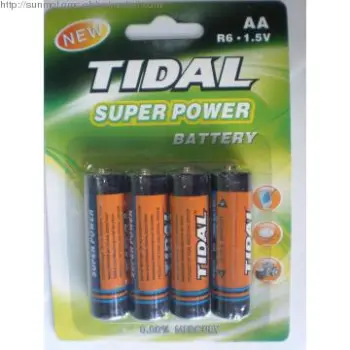 1.5V um3 R6 AA Carbon Zinc battery