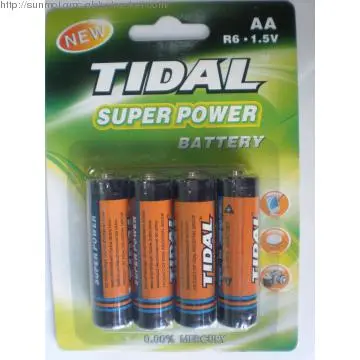 1.5V um3 R6 AA Carbon Zinc battery