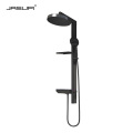 Jasupi new design 304 stainless steel double-layer storage rack multi-functional wall-mounted piano key shower set