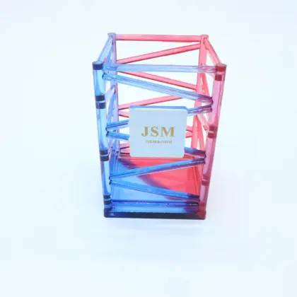 JSM Acrylic Desktop Organizer - Storage Box with Pen Pencil Holder