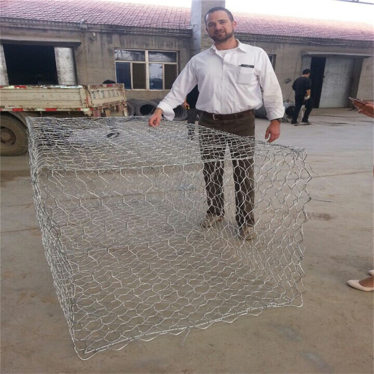 stainless steel woven hexagonal wire mesh gabion box