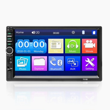 2 DIN 7 pouces tactile Stéréo auto avec lien miroir / FM / TF MP5 GPS Navigation