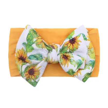 Cute Soft Bow Headband Baby Turban Accessories