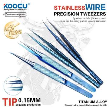 Pincettes de précision en alliage de titane KOOCU
