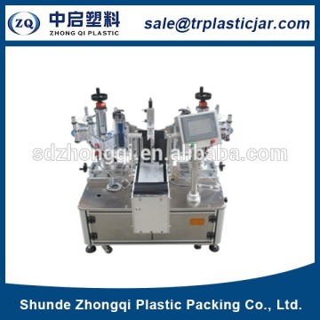 New arrival plastic pet bottle double square surface semi-automatic label machine