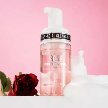 OEM Skincare Rose Facial Cleansing Foam - Effectively Removes Facial Dirt