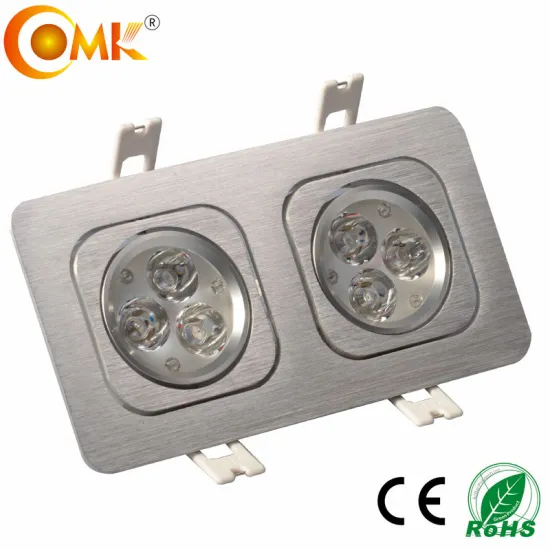 twin adjustable recessed ceiling led light fixture