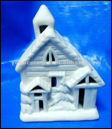 white ceramic house decoration
