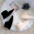 Innenwinter -Slipper -Stiefel warme, fuzzy Socken