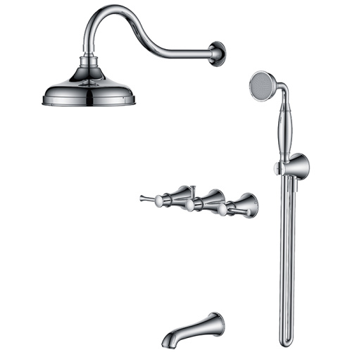 Three Handle Bathroom Tub Shower Faucets