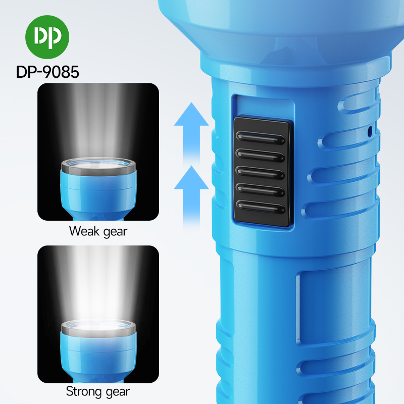 LED Portable Rechargeable LED Flashlight Torch Built-in Plug