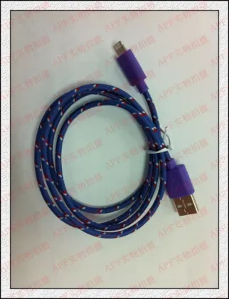 mobile phone braided usb data cable