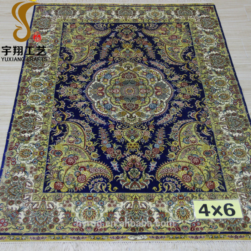 handmade Persian silk carpet rugs