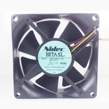 Penjualan Panas 8cm 24V 0.11A Penggemar Pendingin Bola Ganda D08A-24PU