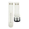 Lychee Texture Men's Leather Watch Strap With Rivets