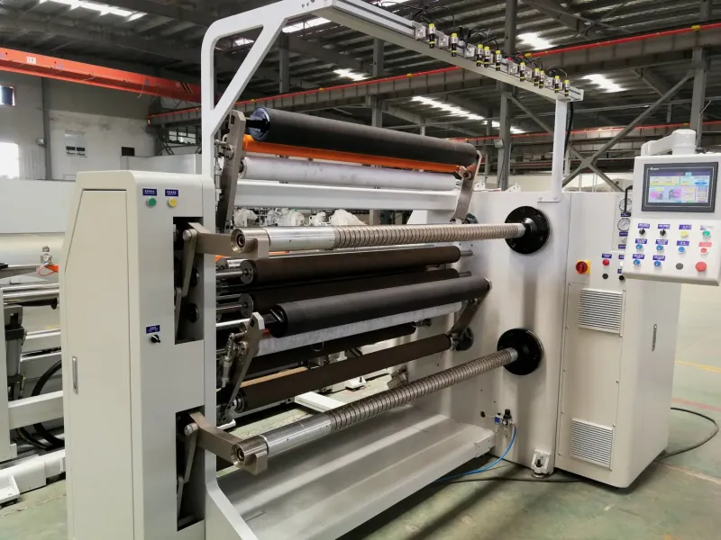 High Speed Slitting Machine with Shaftless Rewinding