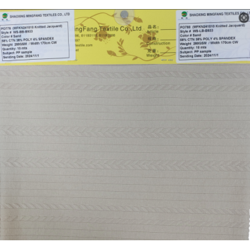 CVC Double Jacquard Fabric Knitted