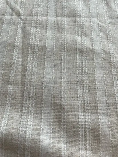 rayon linen polyester cotton stripe for summer