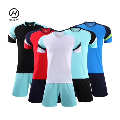 Custom Logo Yellow Jersey Football Quick Dry Short Long Sleeve Football Jersey 100% Polyester Jersey Football