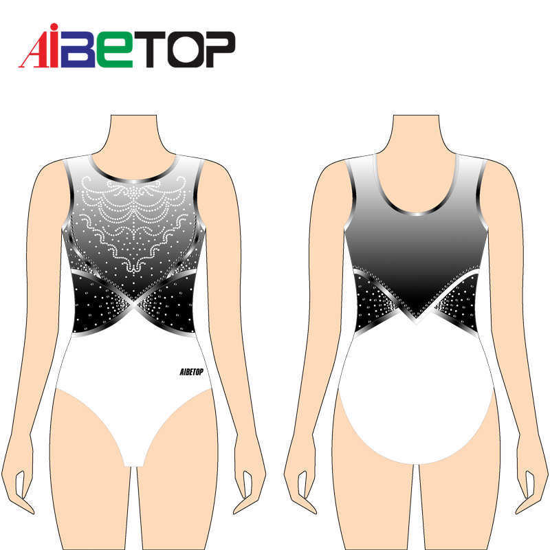 Rhythmic girls performance gymnastic leotards
