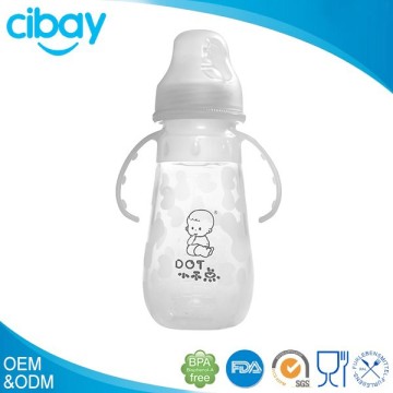 Safe material baby feeding bottle with spoon