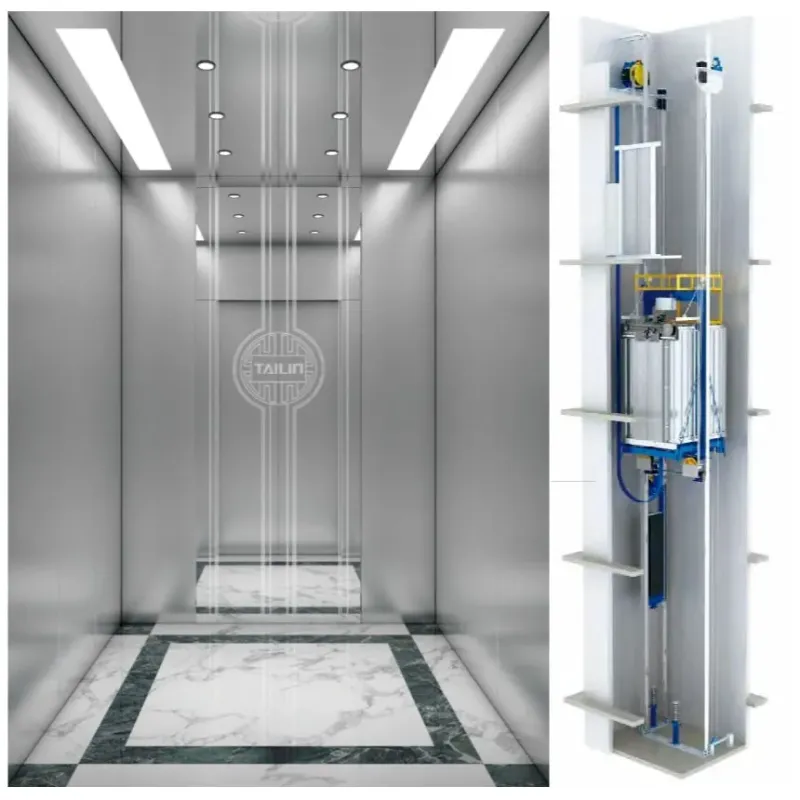 Low to Mid-Rise Passenger Elevator with/Without Small Machine Room