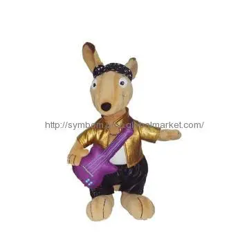 Plush Kangaroo Toy Electricity Guitar Kangaroo