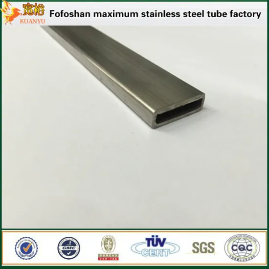 AISI316 steel flat rectangle pipe large sizes stainless steel pipe