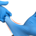 blue disposable nitrile gloves