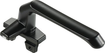 Slim aluminum window handle for casement and awning